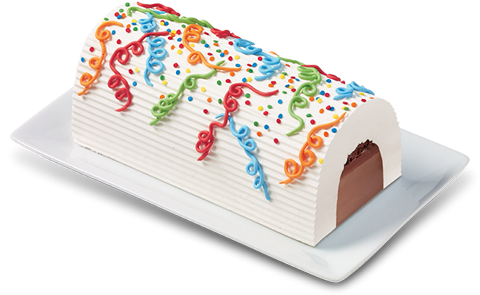 Log Cake $2 - Dairy Queen Easter Bunny Log (940x632), Png Download