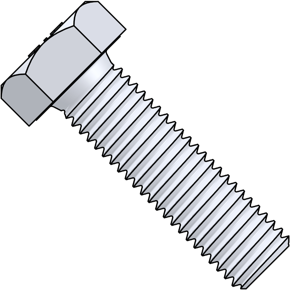 Tap Bolt, Zinc Plated - Bolt M12 (960x960), Png Download
