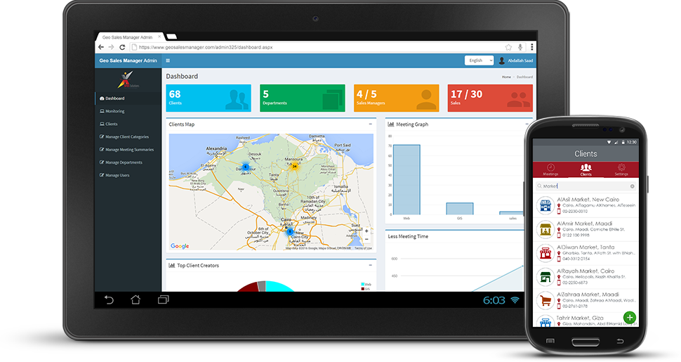 Geo Sales Manager Platform - Sales Management (970x515), Png Download
