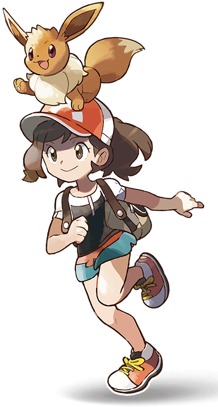 Character Art - Pokemon Let's Go Eevee (435x812), Png Download