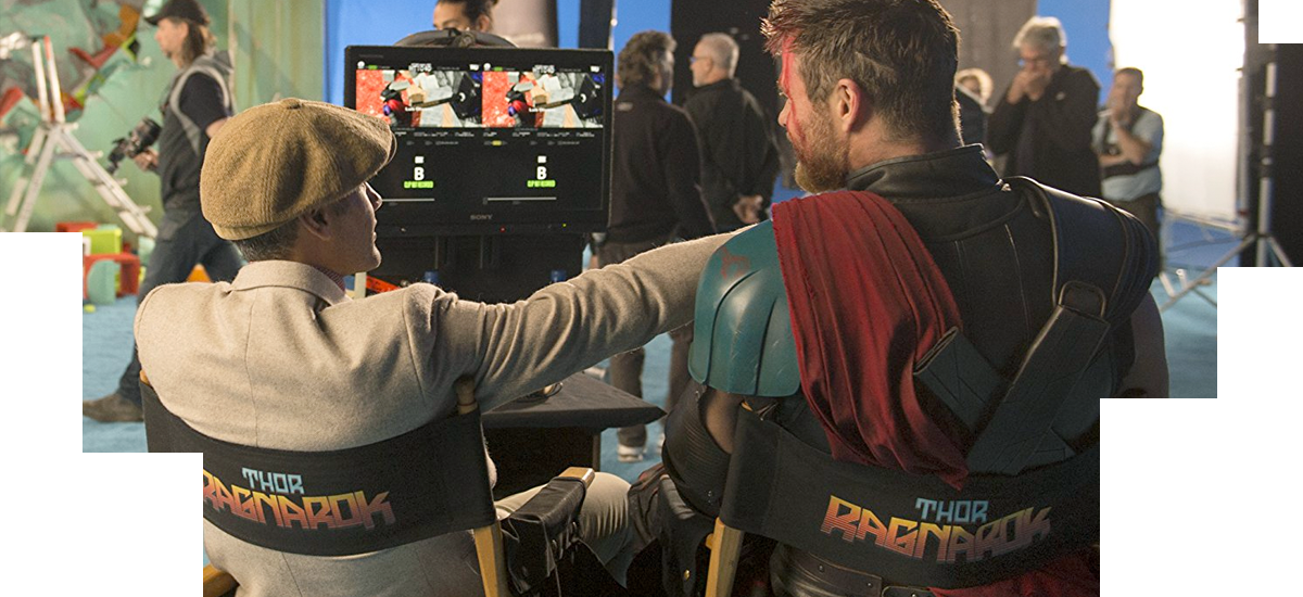 Best Of The Rest - Thor Ragnarok On Set (1200x550), Png Download
