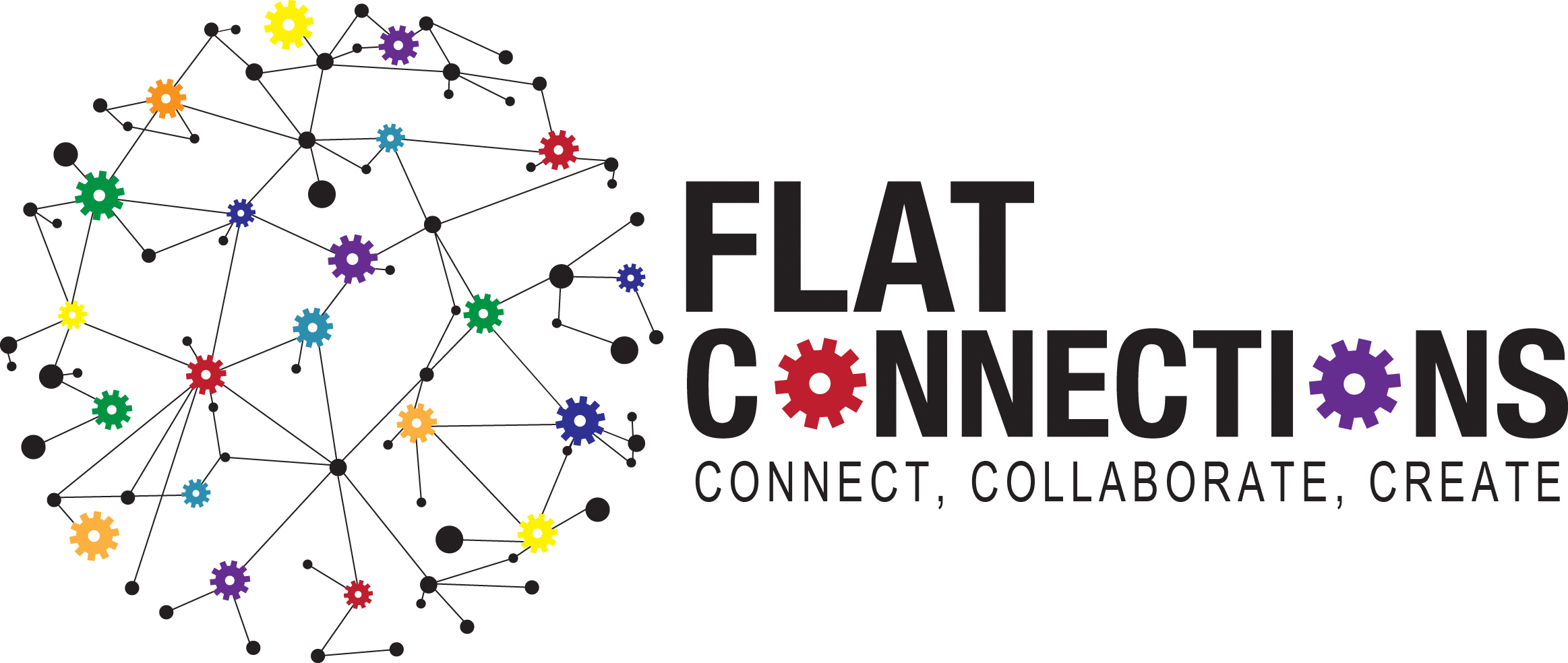 Flat Connections (2326x984), Png Download