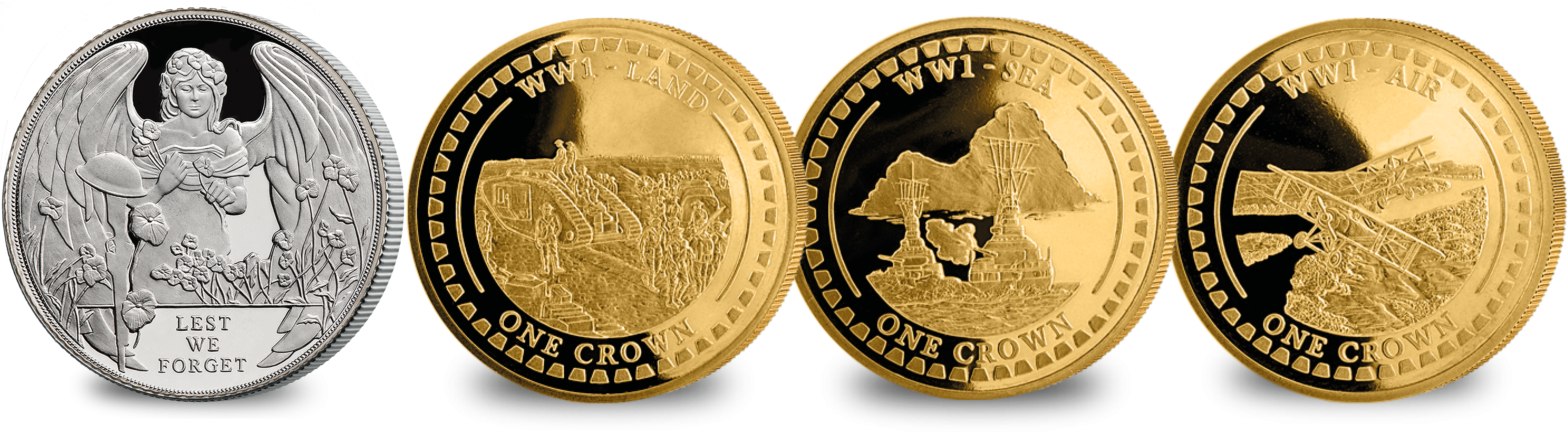 Ypres Centenary Coin Free Collectors Folder First World (5000x2083), Png Download