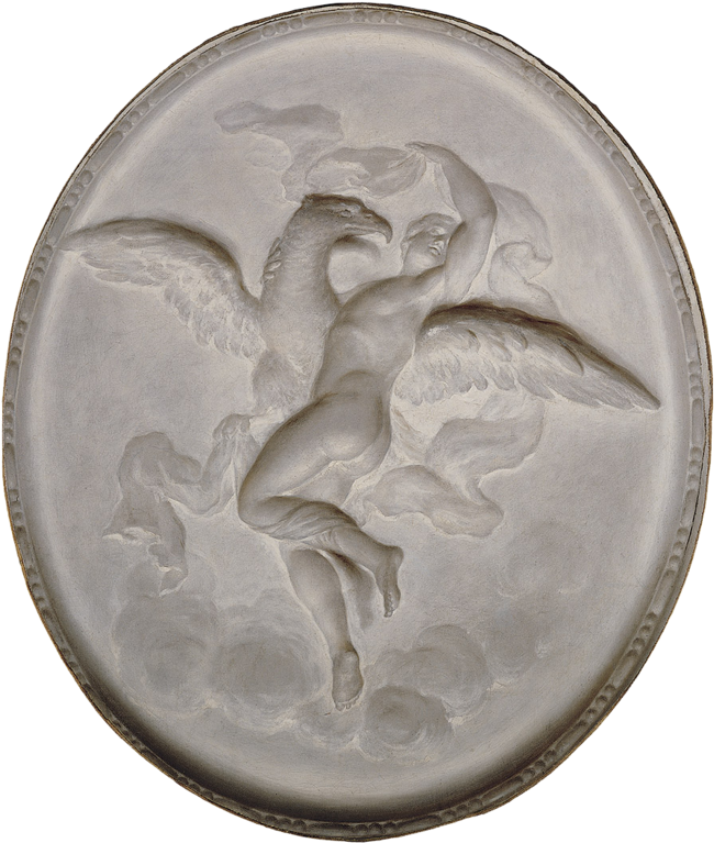 Jacob De Wit, 'jupiter And Ganymede', 1739 © Ferens - Monochrome Exhibition National Gallery (683x800), Png Download
