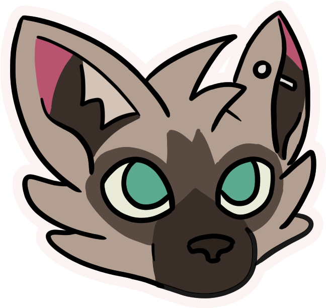 Tory, An Aardwolf With Green Eyes And A Piercing Thru - Cat Yawns (704x704), Png Download