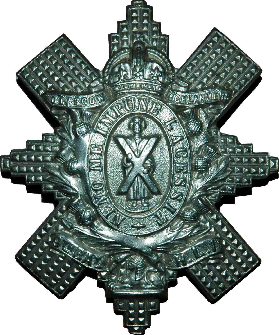Glasgow Highlanders Cap Badge (1178x1414), Png Download