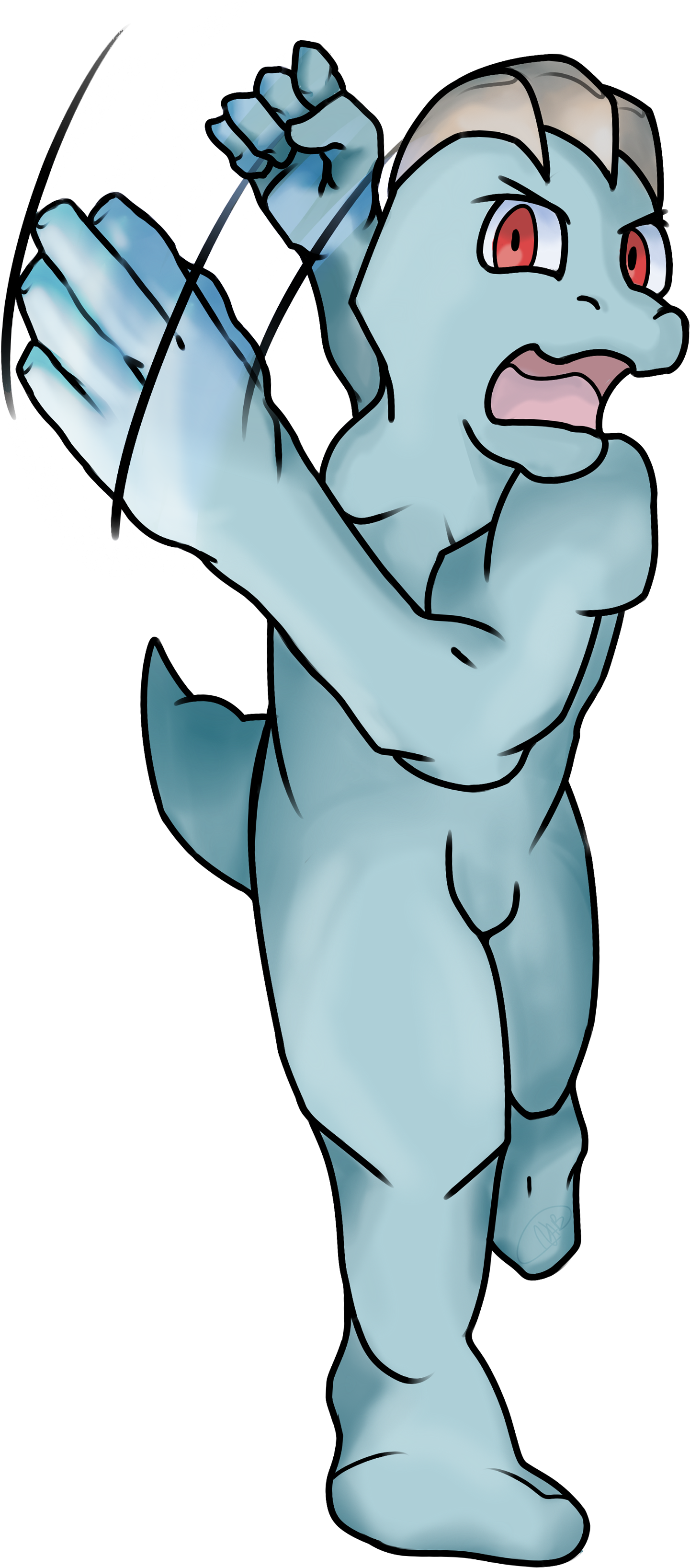 Machop Used Karate Chop By Gazizaty - Phanpy (1892x3399), Png Download