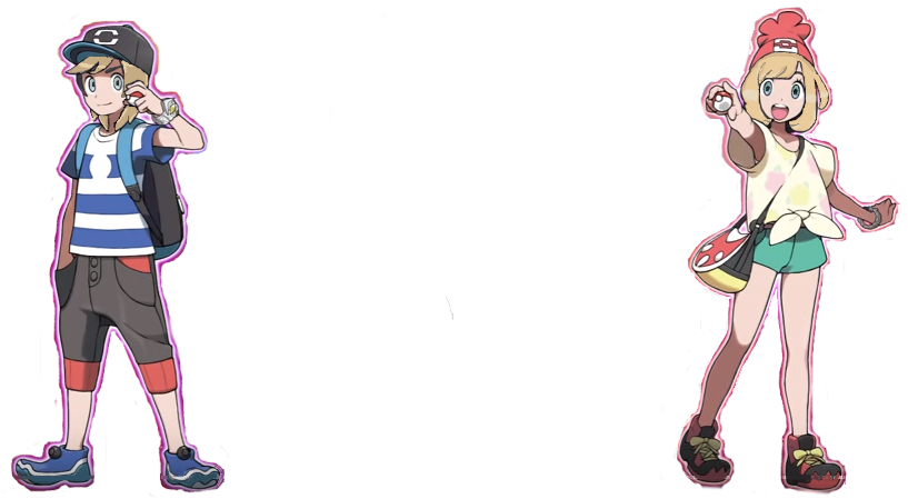 Blonde Hair - Character Sun And Moon (853x461), Png Download