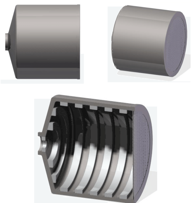 D Model Of The Ion Thruster - Diagram (850x809), Png Download