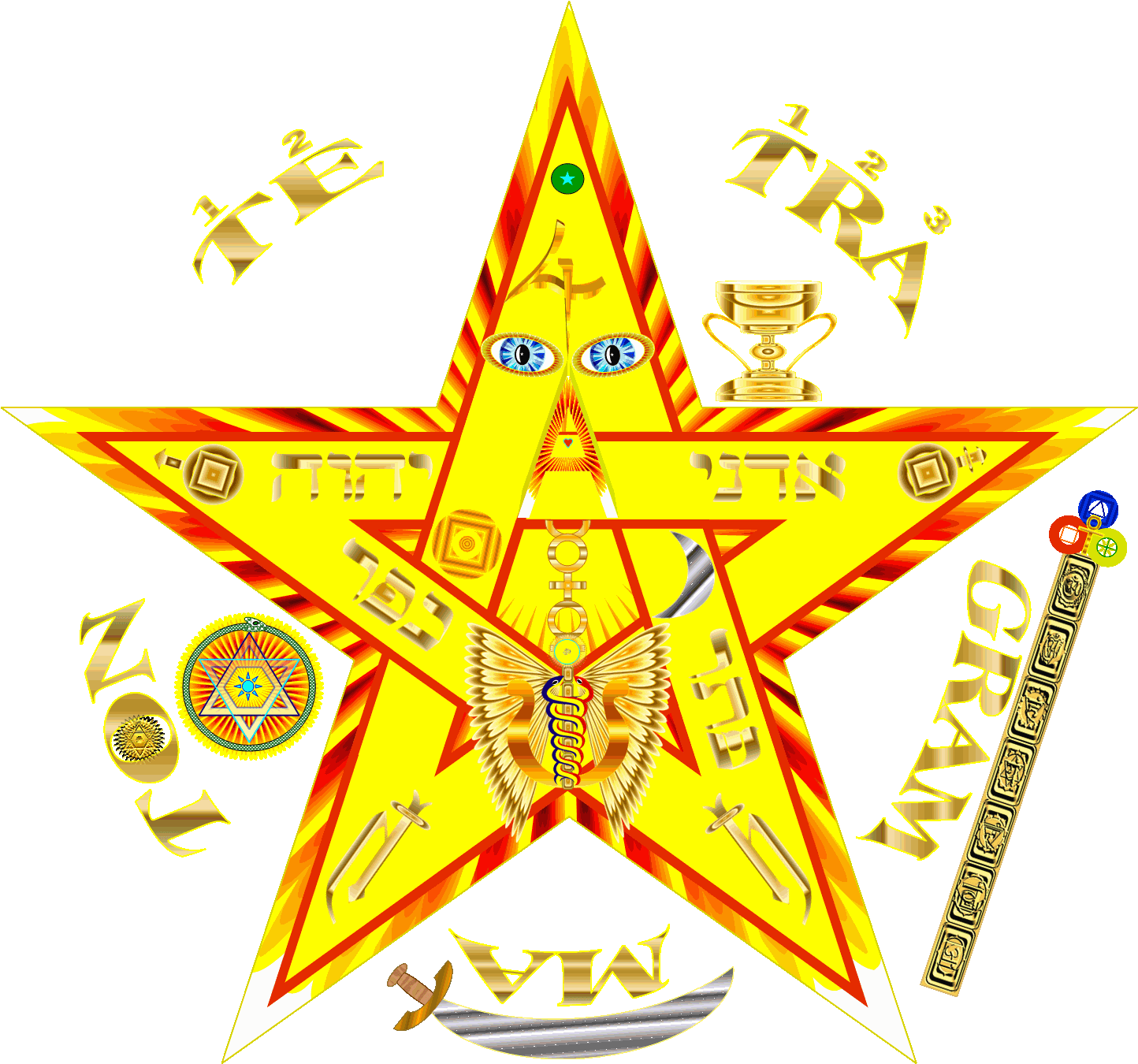 Click On Images In The Pentagram For Dawunload Free - Kundalini (1453x1352), Png Download