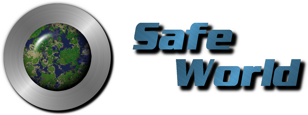 Safe World - Circle (1067x411), Png Download