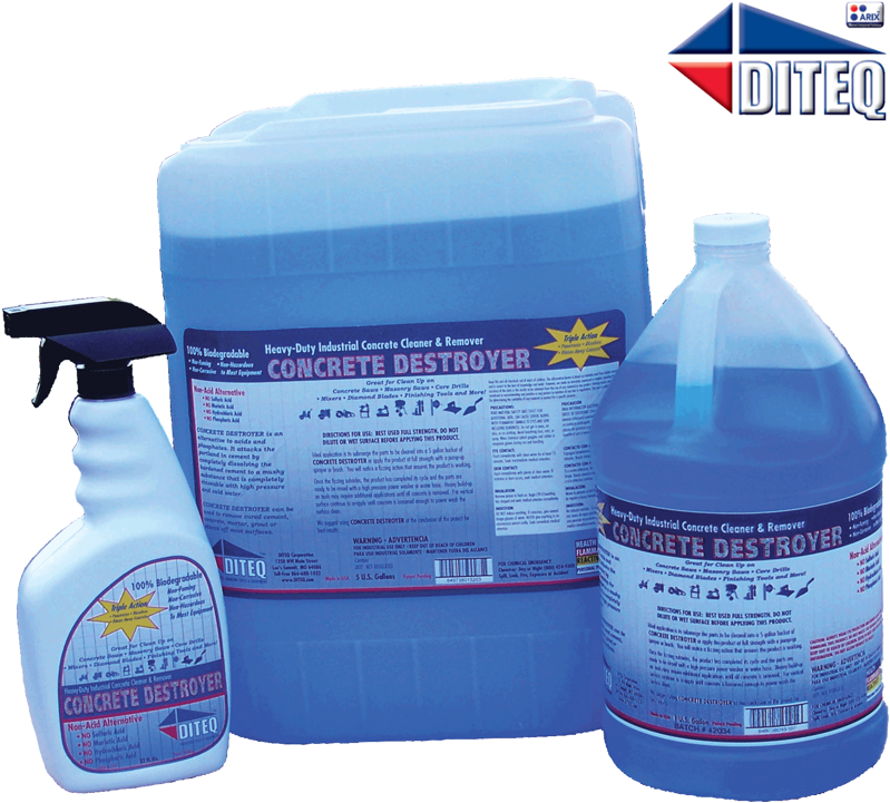 Foaming Concrete Destroyer 5 Gallons (800x799), Png Download
