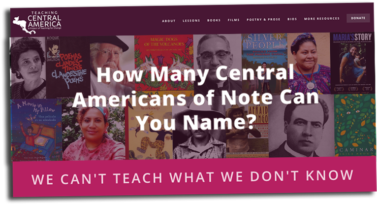 Teaching Central America Website (800x433), Png Download