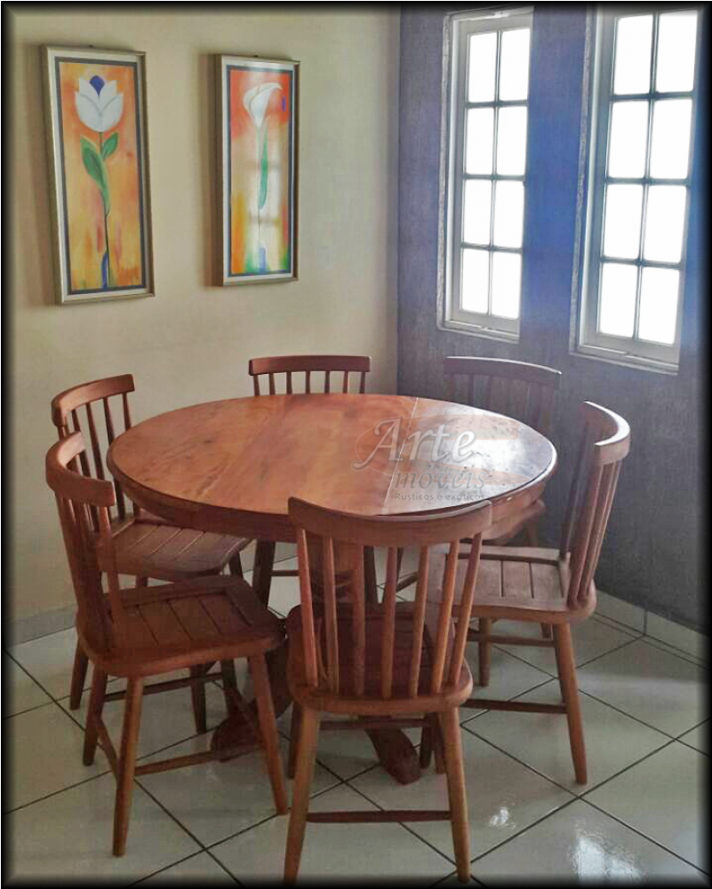 Conjunto Mesa Redonda 1,20 6 Cadeiras Country G (1000x1000), Png Download