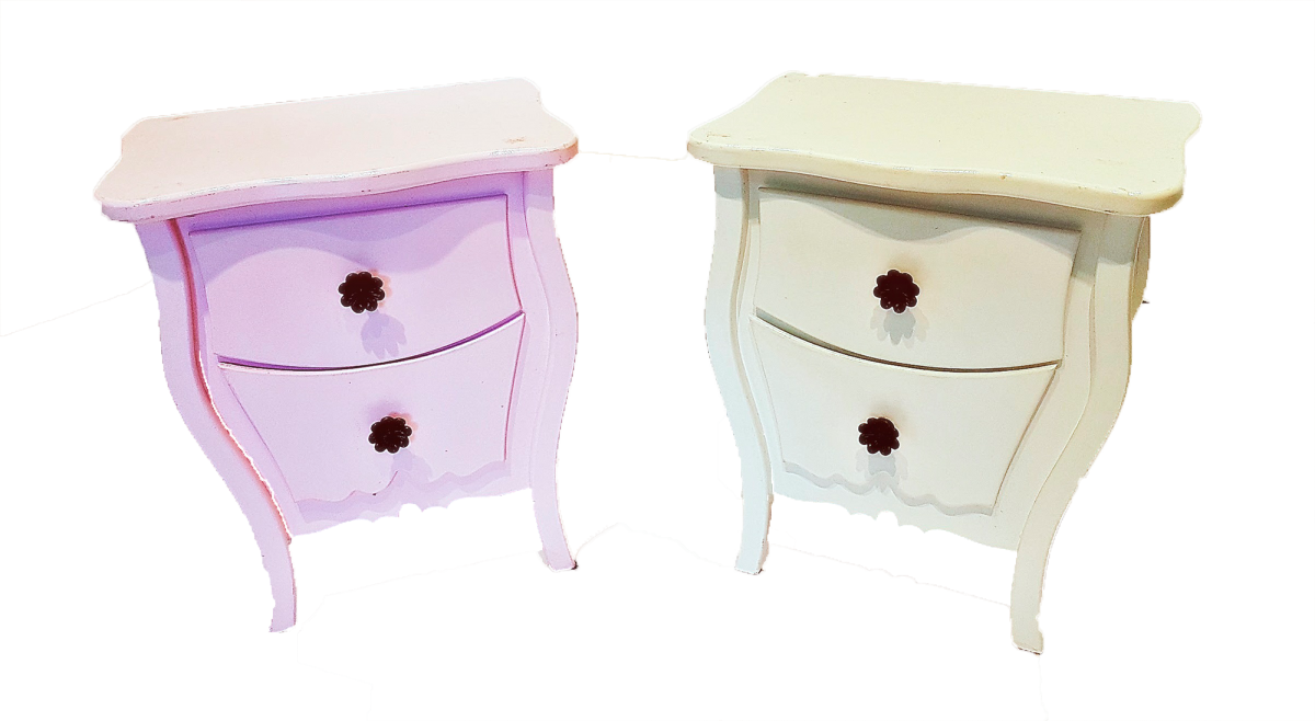 Criado Mudo Provençal Rosa Bebê (1200x658), Png Download