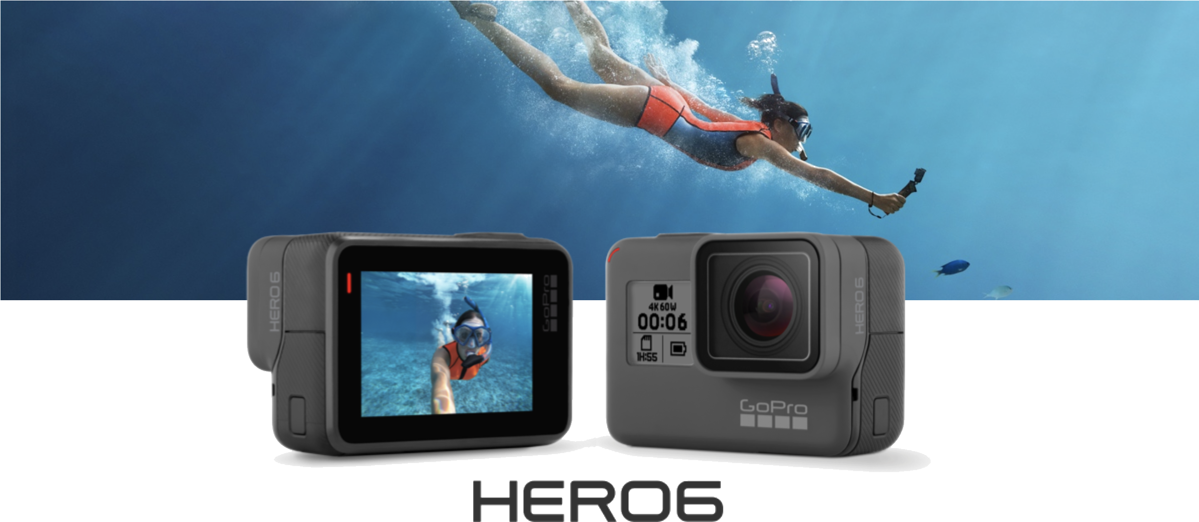 Camera Corner Offers The Entire Lineup Of Gopro Action (2398x1064), Png Download