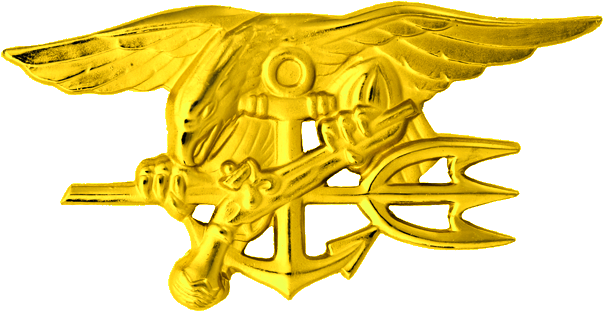 File - U - S - Navy Seals Special Warfare Insignia - Navy Seal Trident (604x312), Png Download