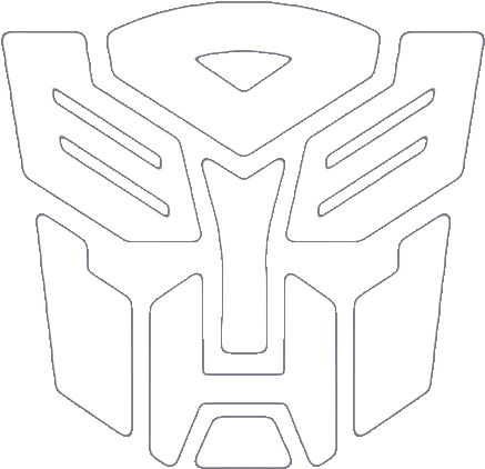 Deviantart Stencils - Caution This Vehicle Is A Transformers (500x485), Png Download