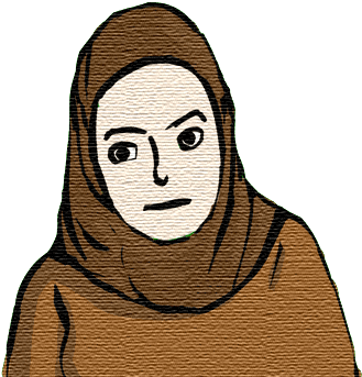 Courtesy Wikimedia, Modified By Myself - Hiyab (350x350), Png Download