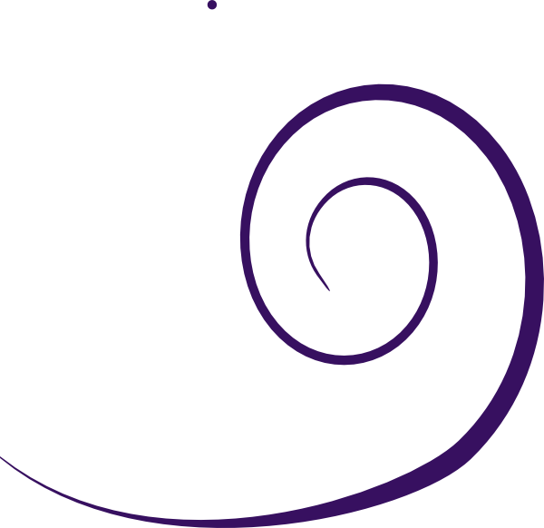Decorative Line Black Clipart Swirl - Curl Clipart Png (600x582), Png Download