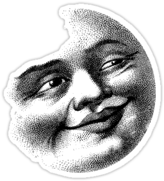 Moon - Cafepress Smile Tile Coaster (375x360), Png Download