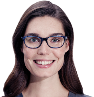 Square Face Shape - Glasses (396x343), Png Download