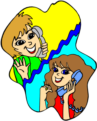 Talking Mouth Png - Talking To Friends On The Phone (350x435), Png Download