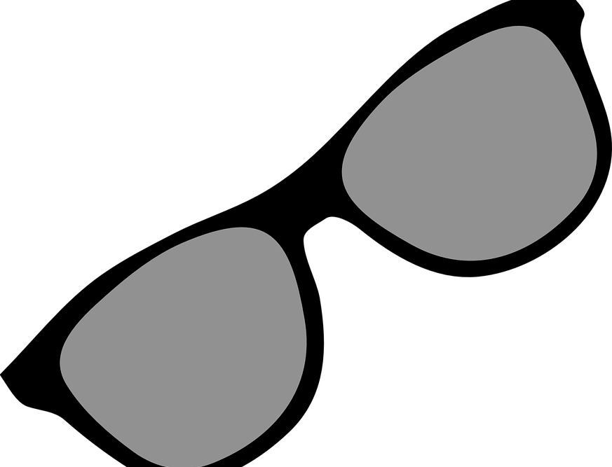 Ray Ban Clipart Chasma 4 Source (873x667), Png Download