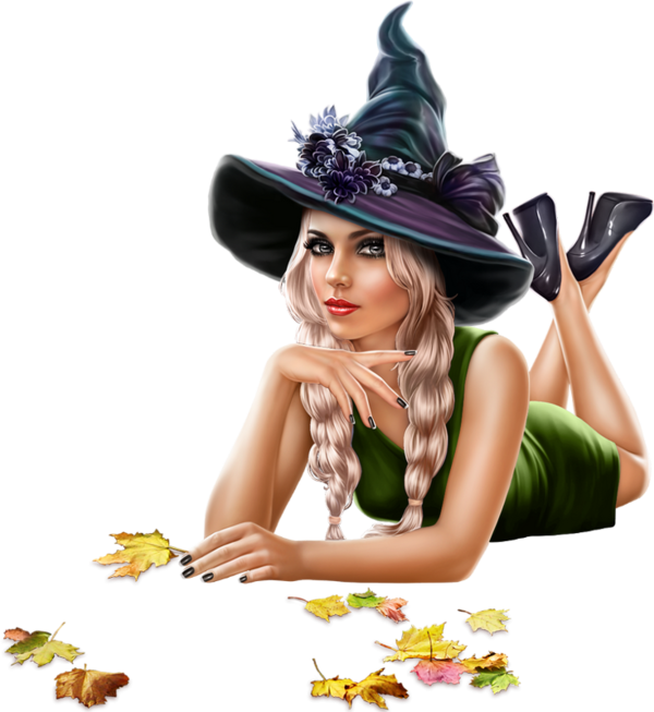 3d Background, Vampires, Witches, Tube, Clip Art, Images, - Witch (600x653), Png Download