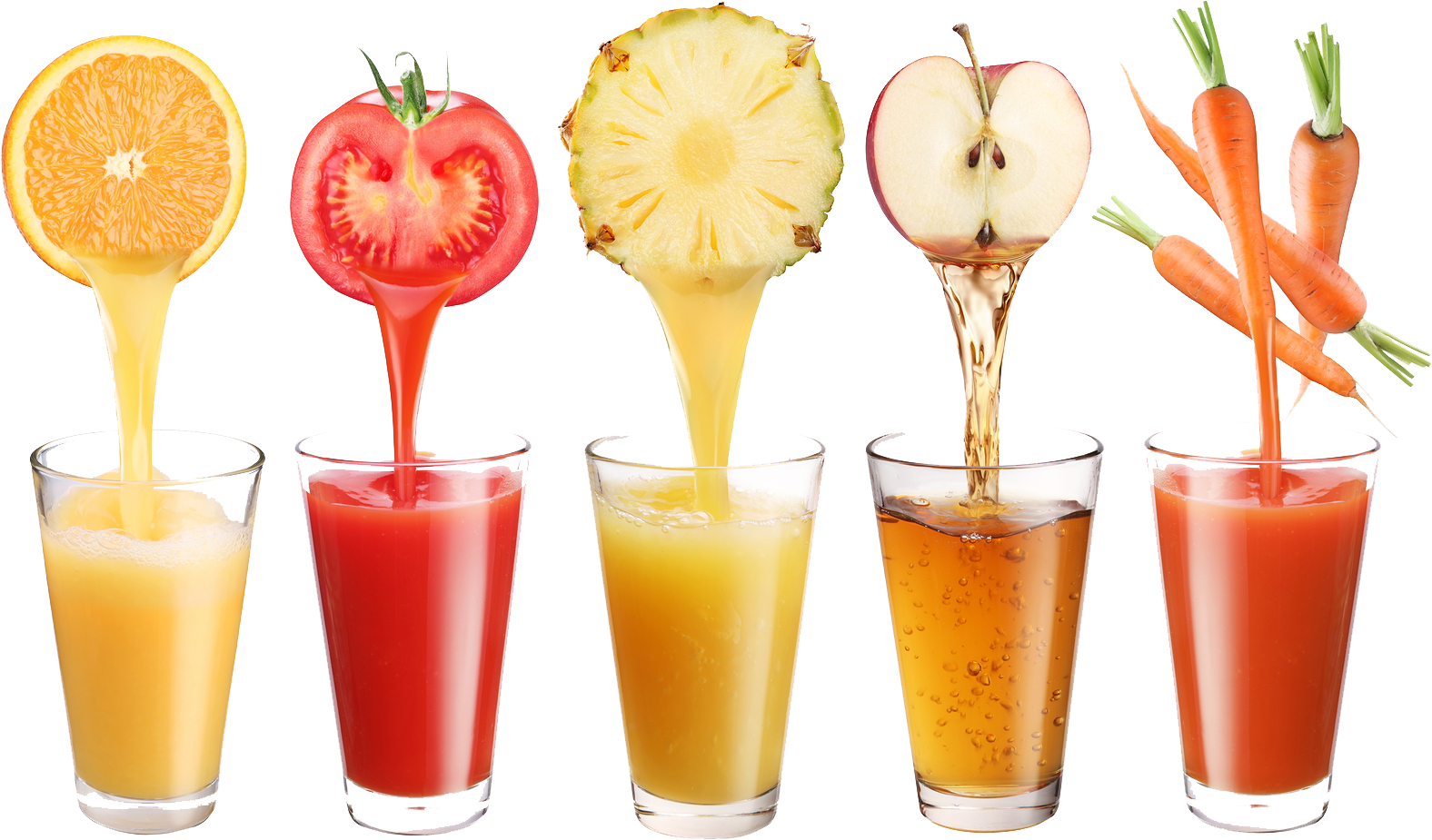 Drink Vector Fruit Juice - Fruit Juice In Glass Png (1600x938), Png Download