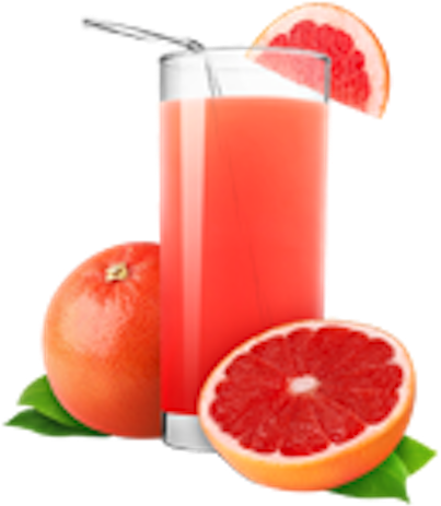 Drink, Fruits, Juice Png - Glass Of Grapefruit Juice (500x478), Png Download