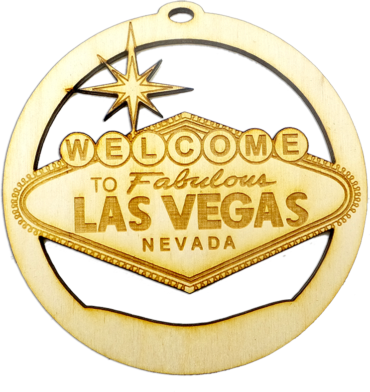 Personalized Welcome To Las Vegas Sign Ornament - Emblem (950x933), Png Download