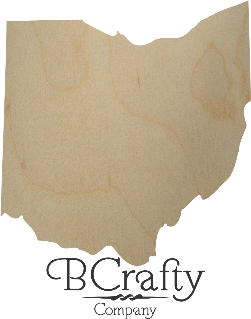 Ohio Wood Cutout State Shape - Ohio State Cut Out (1124x1690), Png Download