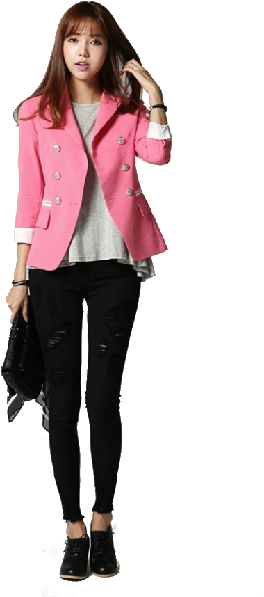 Ulzzang Girls Png - Cute Outfits Casual Ulzzang (800x1040), Png Download