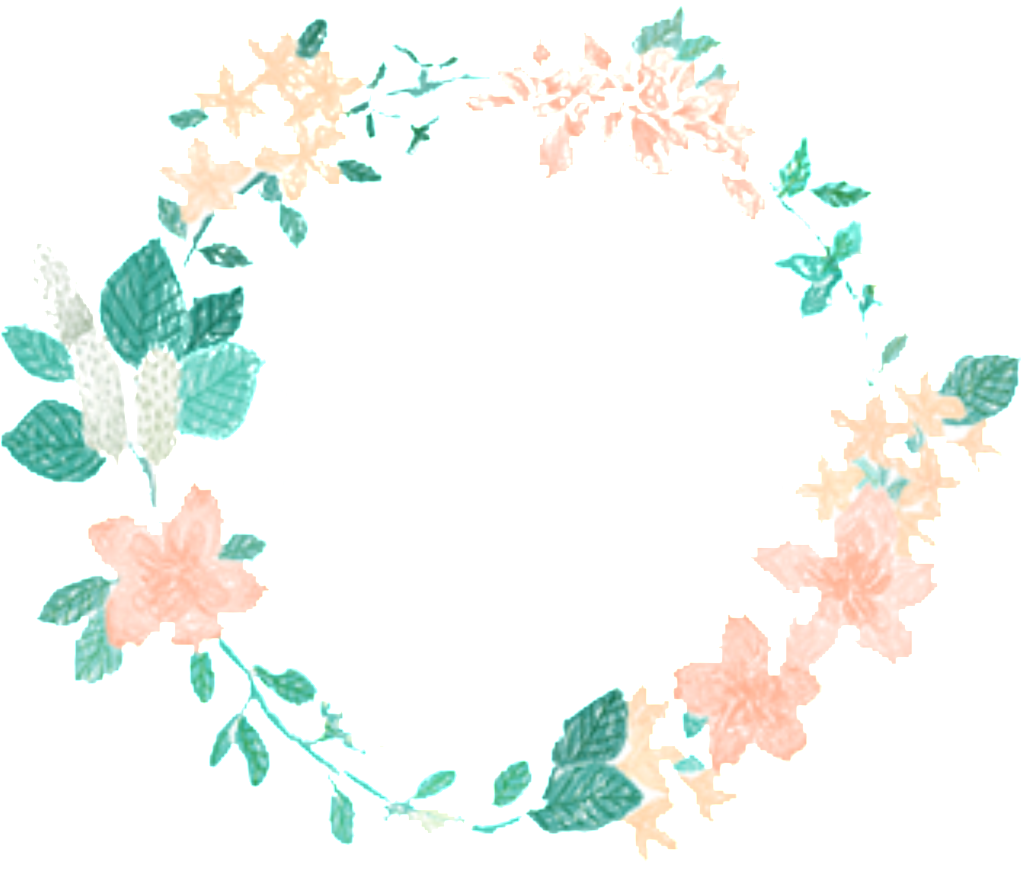 Este Gráficos Es Fresh Mint Blue Flowers Hand Drawn - Floral Overlay Png (1024x902), Png Download