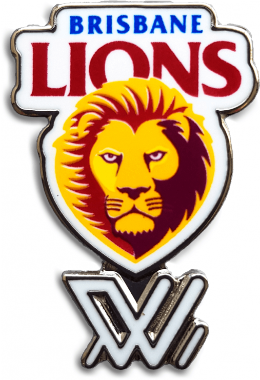 Brisbane Lions Aflw Logo Pin - Brisbane Lions (740x740), Png Download