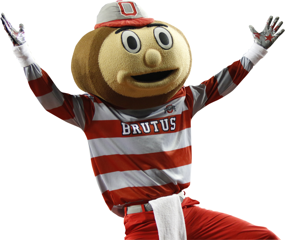 Brutus Ohio State Mascot G - Cartoon (1024x1024), Png Download