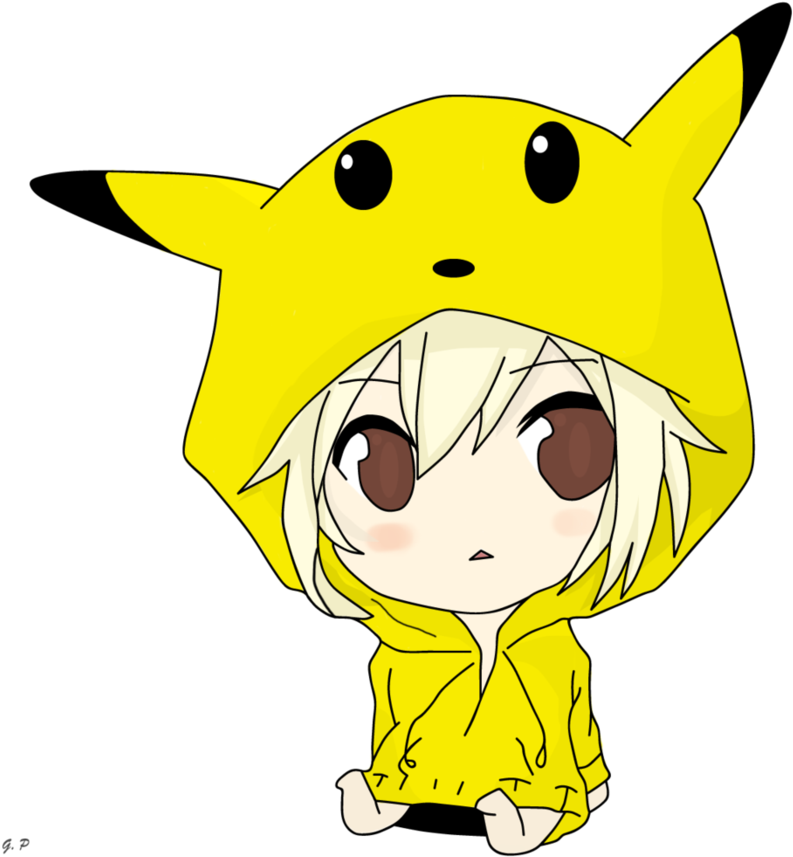 Chibi Pikachu - Pokemon Pikachu (894x894), Png Download