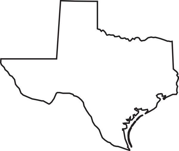 Texas Outline Clip Art At Clipart Library - Outline Of Texas Png (600x506), Png Download