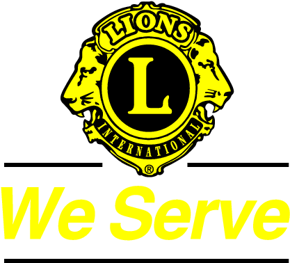 Report - Lions International We Serve Logo (436x395), Png Download