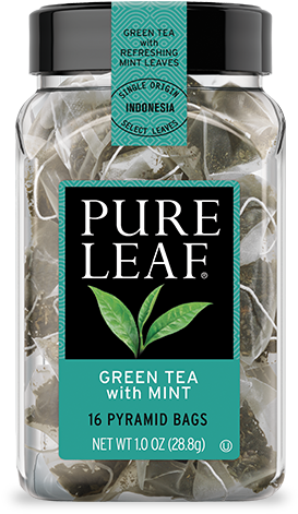 Green Tea With Mint - Pure Leaf Gunpowder Green Tea (480x480), Png Download