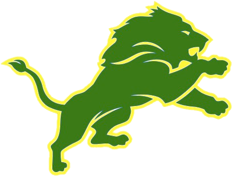Dublin Lions - Pope John High School Lion (487x367), Png Download