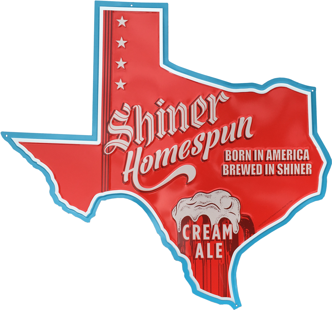 Texas Homespun Cream Ale Sign - Vintage Texas Bbq Sign (1280x1280), Png Download