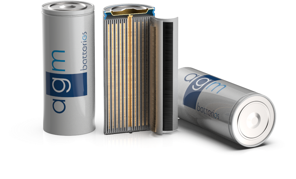 Agm-batteries - Electric Battery (1024x702), Png Download