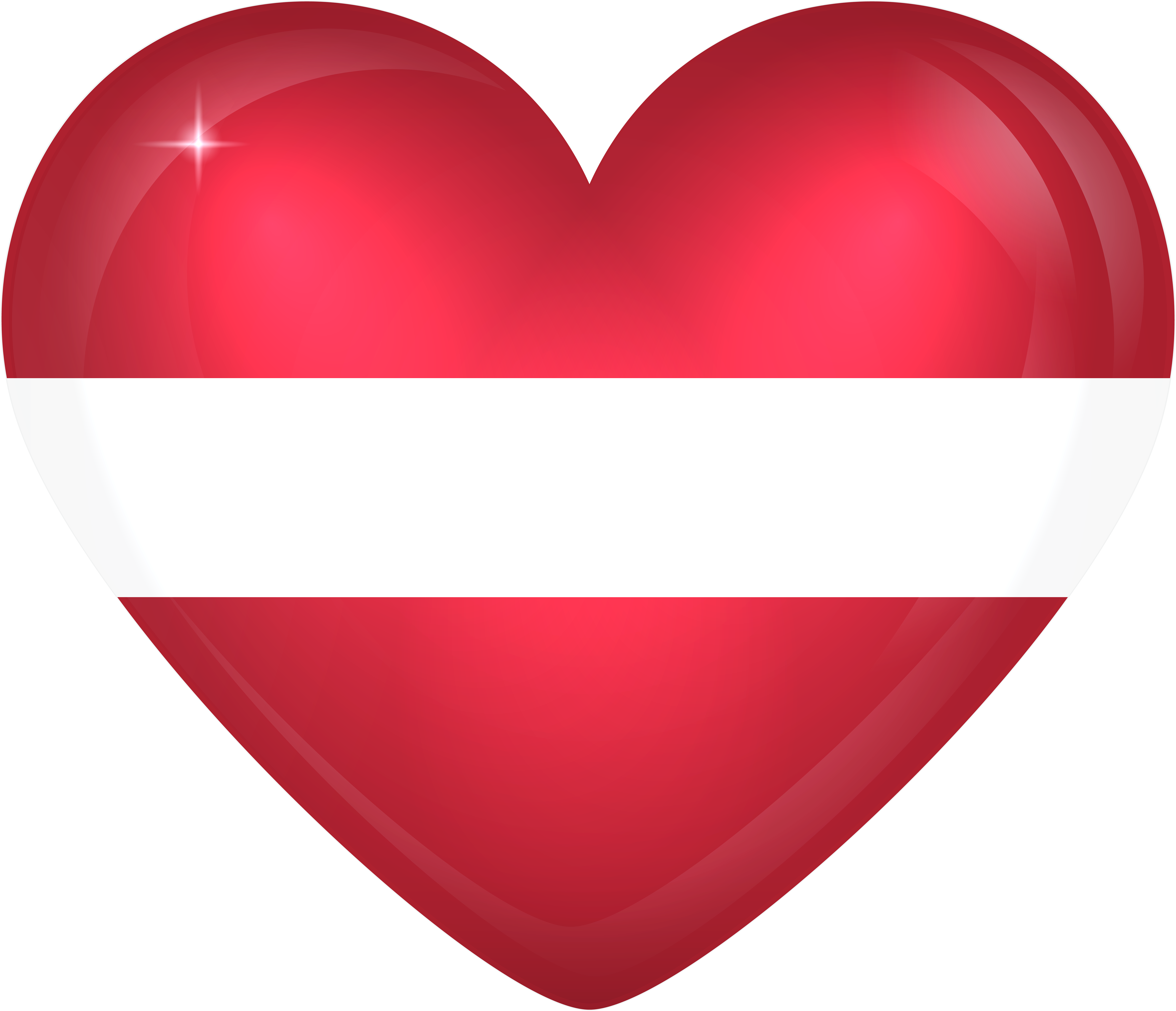 Latvia Heart Flag Png (6000x5223), Png Download
