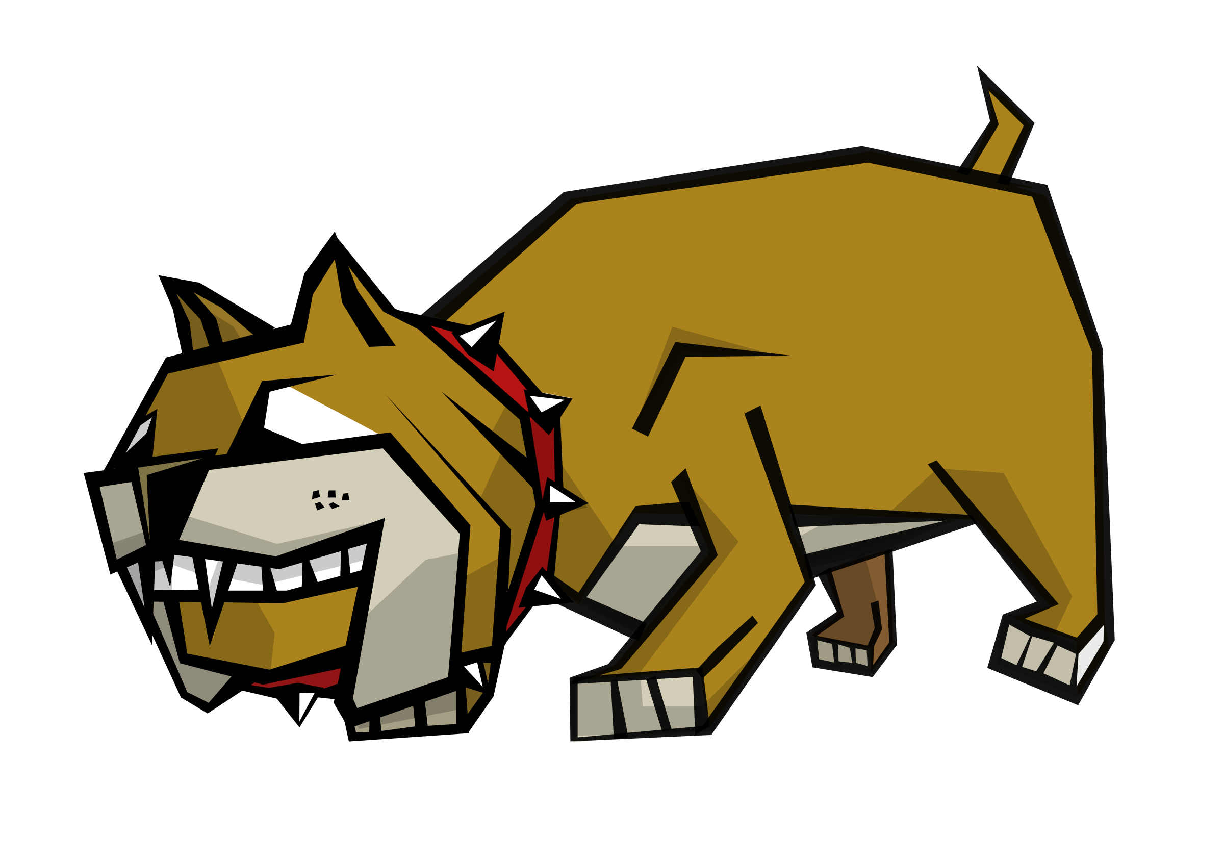 This Free Icons Png Design Of Rect Bulldog (2400x1688), Png Download