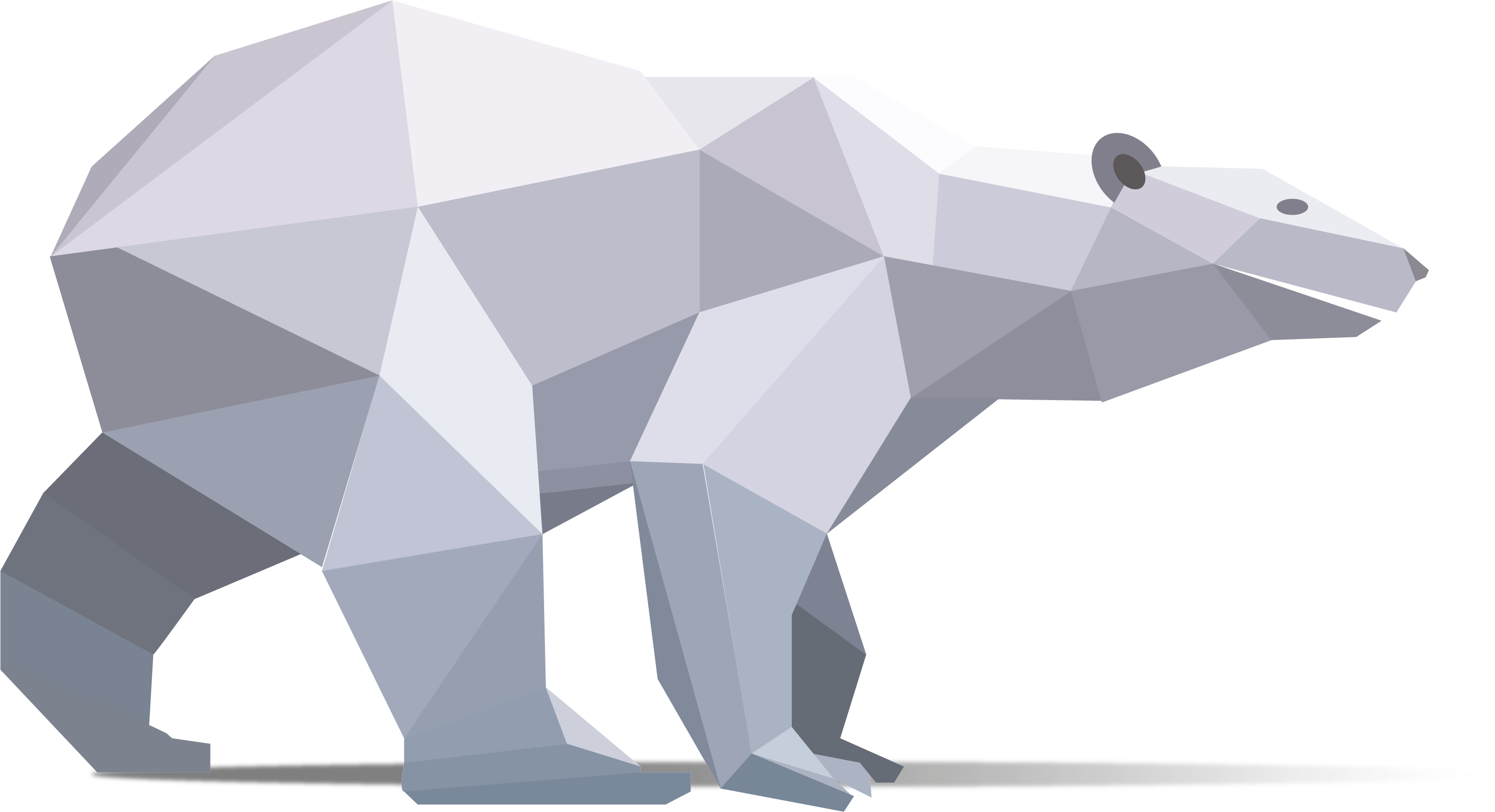 Pin By - Polar Bear Origami Logo (3566x1944), Png Download