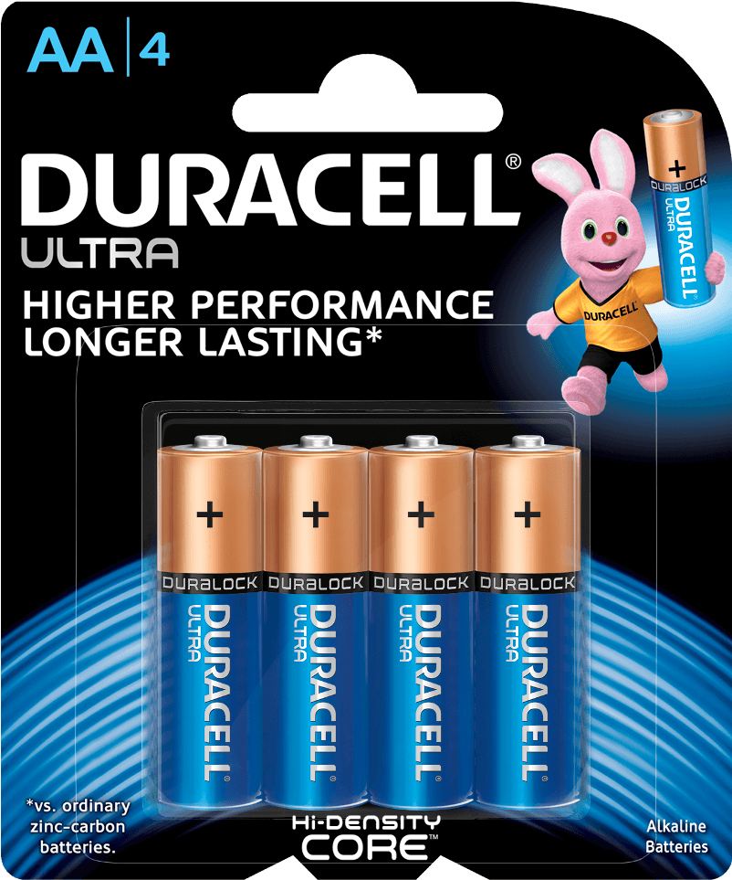 Duracell Ultra Aaa Batteries Alkaline Aa - Duracell Aa Ultra Batteries (1000x1000), Png Download