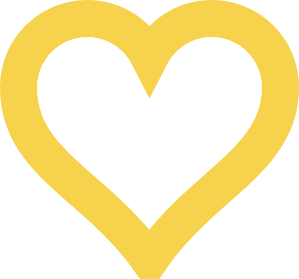 How To Set Use Thick Light Gold Heart Clipart (600x561), Png Download