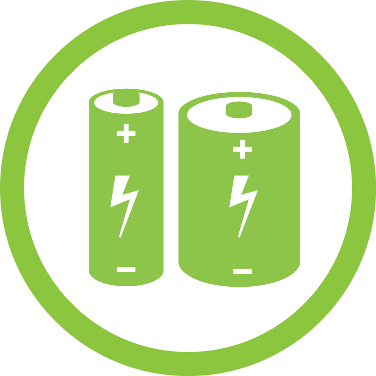 Household Batteries - Vector Graphics (754x754), Png Download